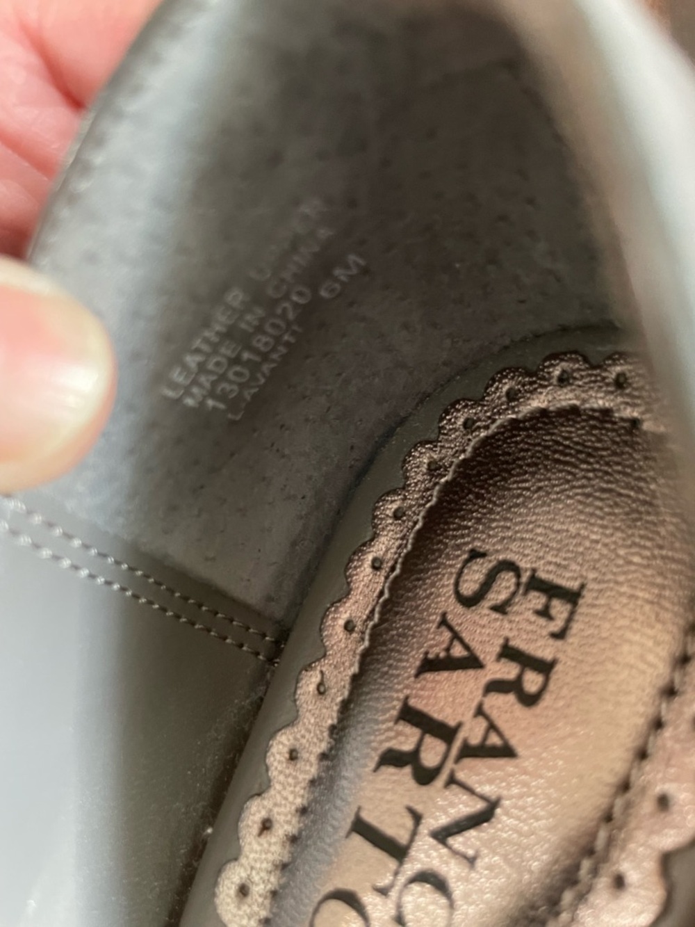 Franco Sarto L’Avanti Women's Gray Suede Peep Toe Pumps - Picture 6 of 10